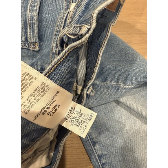 Mother  The Insider Crop Step Fray Jeans Out Of The Blue Size 26 25in - Picture 7 of 10